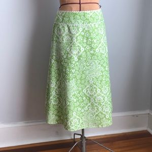 Liz Claiborne Size 16 A Line Skirt Apple Green